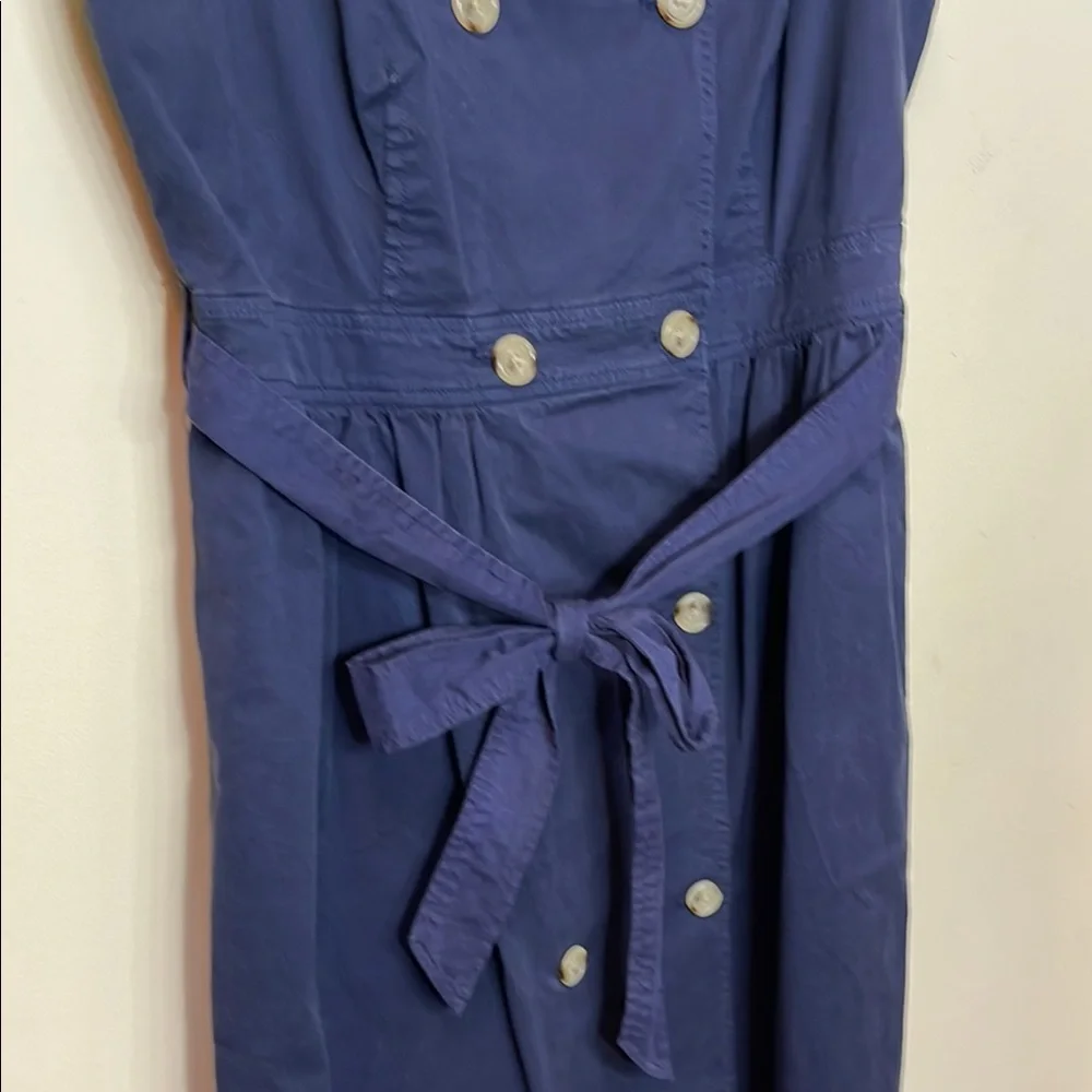 JCrew Navy Sleeveless Trench Dress
